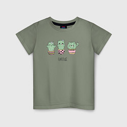 Детская футболка Cactus cat