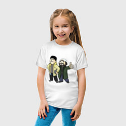 Футболка хлопковая детская Vault Jay and silent Bob, цвет: белый — фото 2