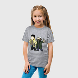 Футболка хлопковая детская Vault Jay and silent Bob, цвет: меланж — фото 2