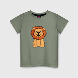 Детская футболка Весёлый лев