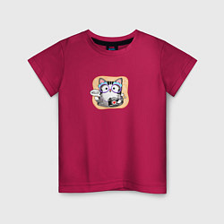 Детская футболка Кошка фотограф