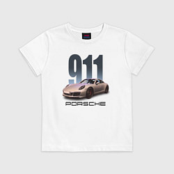Детская футболка Порше 911 спортивный автомобиль