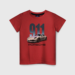 Детская футболка Порше 911 спортивный автомобиль