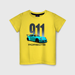 Детская футболка Cпортивный автомобиль Porsche