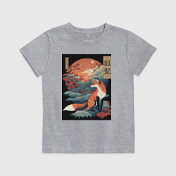 Детская футболка Лиса в японском стиле