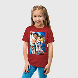 Футболка хлопковая детская Баскетбол Куроко, цвет: красный — фото 2