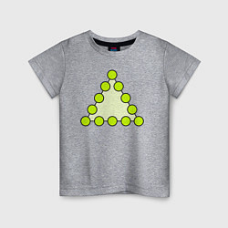 Детская футболка Треугольник из кругов