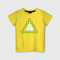 Детская футболка Треугольник из кругов