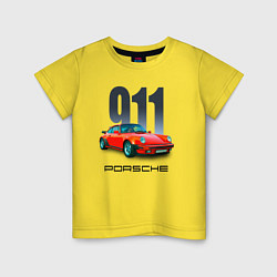 Детская футболка Porsche 911 спортивный немецкий автомобиль
