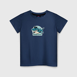 Детская футболка Акула - морской патруль