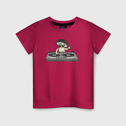 Детская футболка Диджей грибок