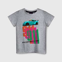 Детская футболка Порше 911 спортивный немецкий автомобиль