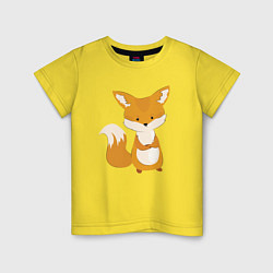 Детская футболка Недовольный лисёнок