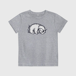 Детская футболка Мишка с банкой мёда