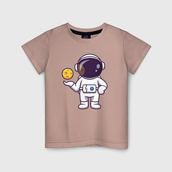 Детская футболка Космонавт и планета