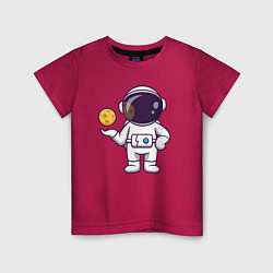 Детская футболка Космонавт и планета