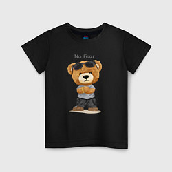 Детская футболка Плюшевый медвежонок - бесстрашный