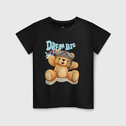 Детская футболка Плюшевый мишка - мечтатель
