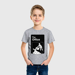 Футболка хлопковая детская Суп и офис, цвет: меланж — фото 2
