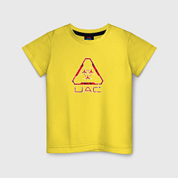 Детская футболка UAC красный повреждённый