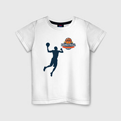 Детская футболка Игрок в баскетбол basketball