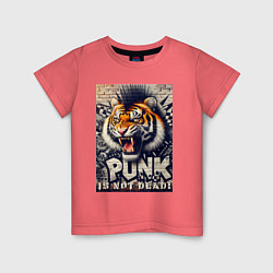 Детская футболка Cool tiger - punks not dead