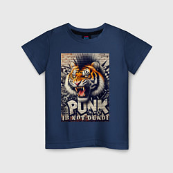 Детская футболка Cool tiger - punks not dead