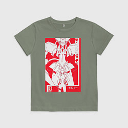 Футболка хлопковая детская Зеро Ту с Франксом, цвет: авокадо