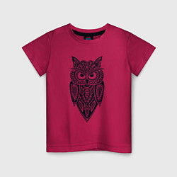 Детская футболка Узорчатая сова