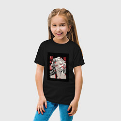 Футболка хлопковая детская Клинок рассекающий демонов demon slayer Demon, цвет: черный — фото 2