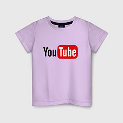 Детская футболка You tube logo