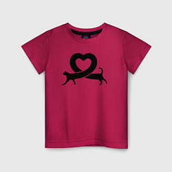 Детская футболка Love cat