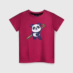 Детская футболка Панда воин