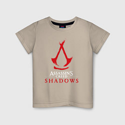 Детская футболка Assassins creed shadows logo