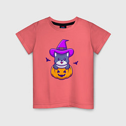 Детская футболка Kitty halloween