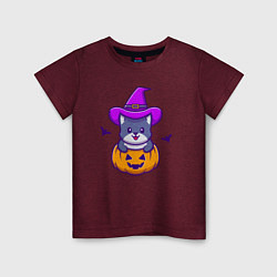 Детская футболка Kitty halloween