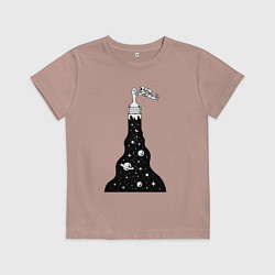 Детская футболка Художник космонавт