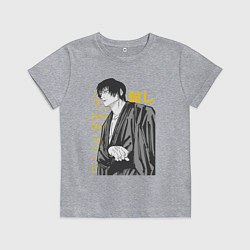 Детская футболка Магическая битва Тоджи Фушигуро в кимоно