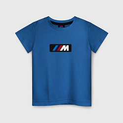 Детская футболка BMW logo sport steel