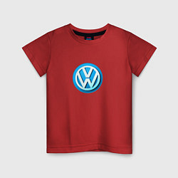 Детская футболка Volkswagen logo blue