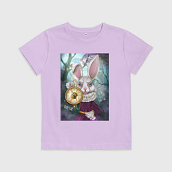 Детская футболка Тик-так кролик
