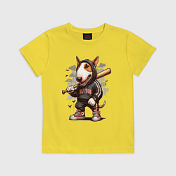 Детская футболка Bully with a baseball bat - ai art fantasy