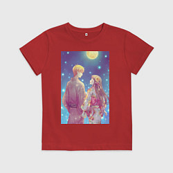 Футболка хлопковая детская Нана Осаки, цвет: красный