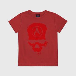 Футболка хлопковая детская Amatory Skull, цвет: красный