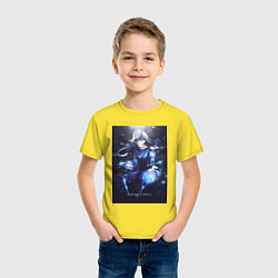 Футболка хлопковая детская О моём перерождении в слизь Римуру Темпест в маске, цвет: желтый — фото 2