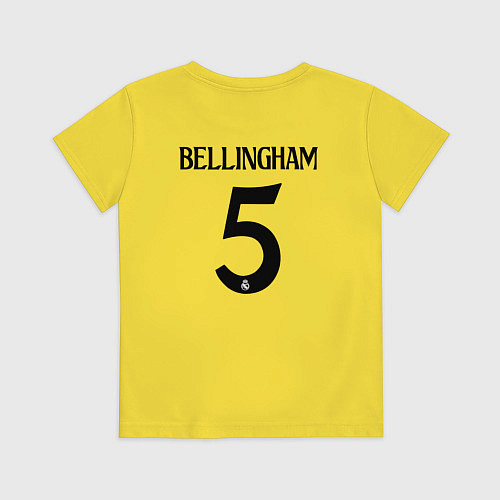 Детская футболка Джуд Беллингем форма Реал Мадрид / Желтый – фото 2