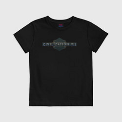 Детская футболка Sid Meiers civilization 7 logo
