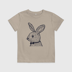 Детская футболка Зайчик в бабочке