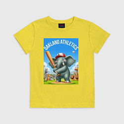 Детская футболка Elephant - batter Oakland Athletics