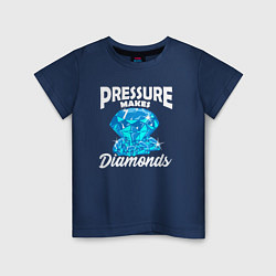 Детская футболка Pressure makes diamonds